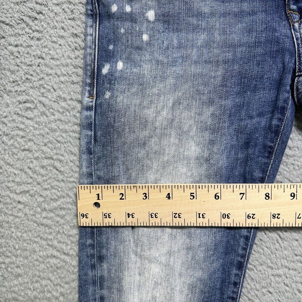 Mavi Jeans Womens 28 Emma Slim Boyfriend Distressed Blue Stretch Denim 28x30 Y2K - Picture 4 of 9